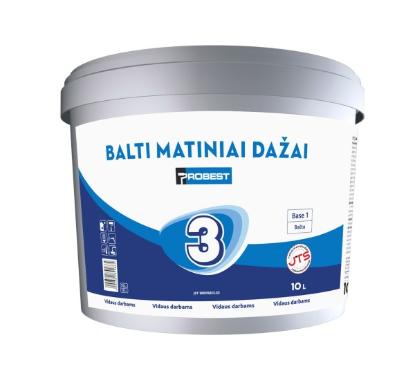 Prekės „Dažai balti matiniai Probest 3 5 l“ paveikslėlis