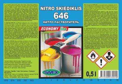 Prekės „Skiediklis NITRO-B SAVEX 0,5 l“ paveikslėlis