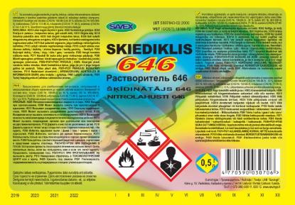 Prekės „Skiediklis 646 0,5 l“ paveikslėlis