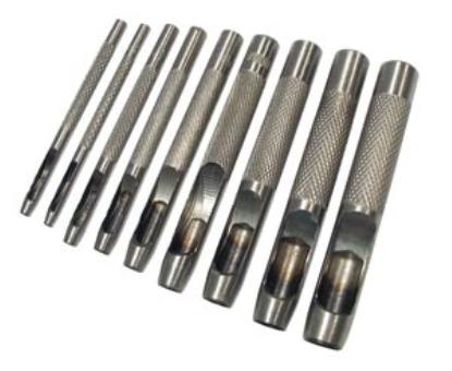 Prekės „Skylamušių rinkinys odai 9 dalių 25 - 10 mm Toya 76705“ paveikslėlis