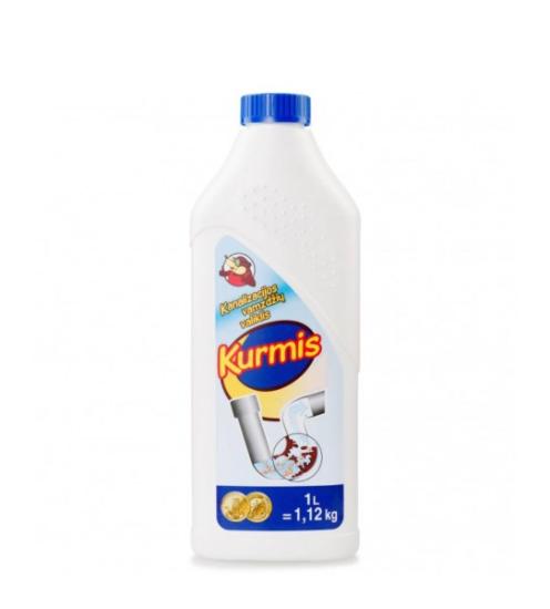 Prekės „Kanalizacijos vamzdžių valiklis 1000 ml skystas KURMIS“ paveikslėlis