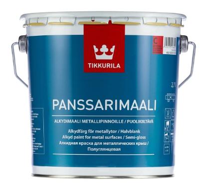 Prekės „Dažai alkidiniai pusiau blizgūs stogams Tikkurila Panssarimaali A 2,7 l“ paveikslėlis