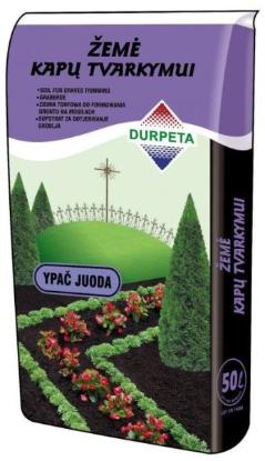 Prekės „Ypac juoda žemė kapų tvarkymui DURPETA 50 l“ paveikslėlis