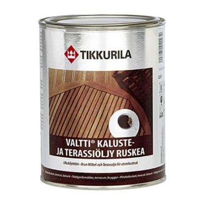 Prekės „Aliejus medienai Tikkurila Valtti Kaluste rudas 0,9 l“ paveikslėlis