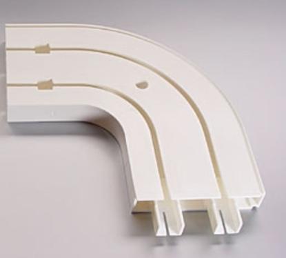 Prekės „Karnizo lubinio užbaigimo kampas CM 2 bėgelių kairinis“ paveikslėlis