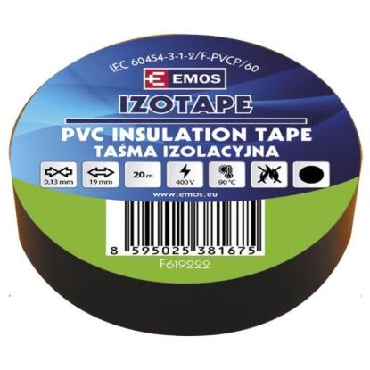 Prekės „Juosta izoliacinė PVC BENIZOL 19/20 juoda 19 mm x 20 m Emos“ paveikslėlis