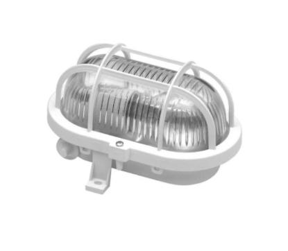 Prekės „Šviestuvas oval 60W IP44 plastikinis pilkos spalvos“ paveikslėlis