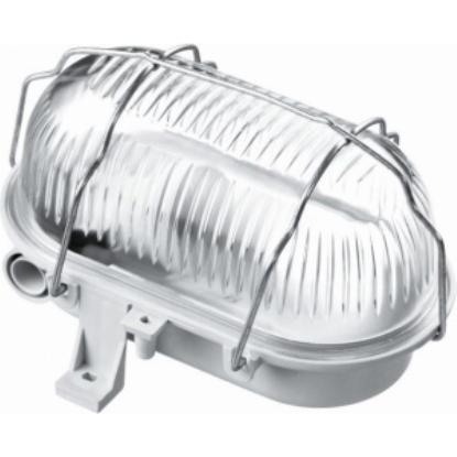Prekės „Šviestuvas ovalus 60W IP44 OVAL pilkas“ paveikslėlis