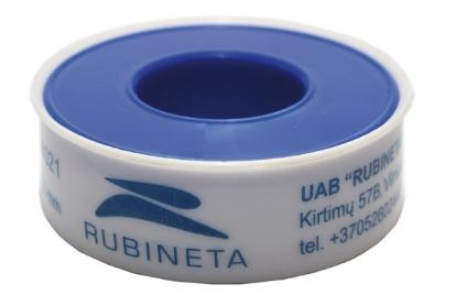 Prekės „Juosta sandarinimo tefloninė 12 mm x 0,075 mm 10 m RUBINETA“ paveikslėlis