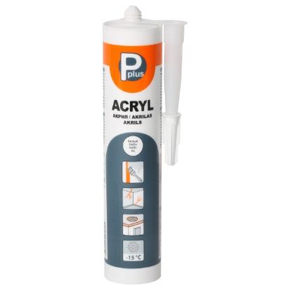 Prekės „Hermetikas akrilinis Pplus baltas 280 ml“ paveikslėlis