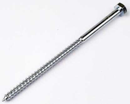 Prekės „Medsraigčiai DIN-571 12x300 mm su šešiakampe galvute“ paveikslėlis