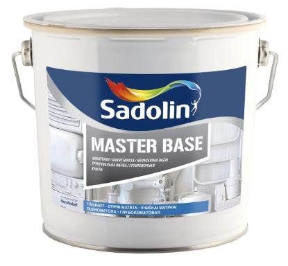 Prekės „Alkidiniai emaliniai dažai SADOLIN MASTER BASE, 2,5 l, BW bazė, balti, visiškai matiniai“ paveikslėlis