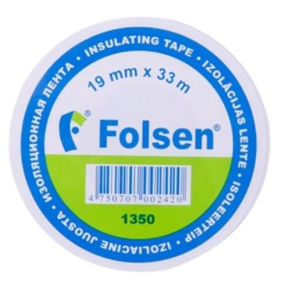 Prekės „Juosta izoliacinė 19 mm x 33 m balta FOLSEN“ paveikslėlis