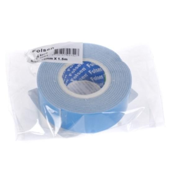Prekės „Juosta dvipusė lipni 19 mm x 1,5 m x 1,1 mm montavimo universali FOLSEN“ paveikslėlis