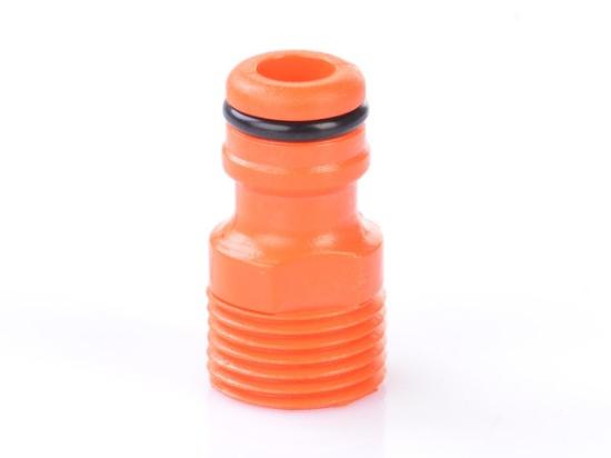 Prekės „Jungtis laistymo žarnai 1/2 " su išoriniu sriegiu plastmasinis R1114 VERTAS“ paveikslėlis
