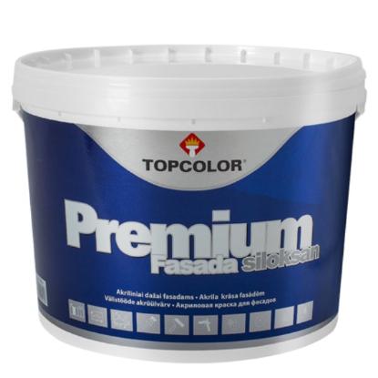 Prekės „Dažai lateksiniai su silikono priedais Premium Fasada 1 l TOPCOLOR“ paveikslėlis