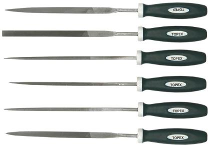 Prekės „Dildžių rinkinys metalui 6 vnt 140 x 3 mm Topex 06A010“ paveikslėlis