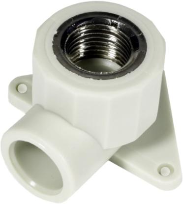 Prekės „Alkūnė polipropileno virinama 90° tvirtinama prie sienos iš plastikinio Ø 20 mm į vidinį metalinį sriegį Ø 1/2" Hp Trend“ paveikslėlis