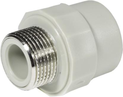 Prekės „Perėjimas polipropileno virinamas tiesus iš plastikinio Ø 20 mm Į išorinį metalinį sriegį Ø 1/2" HP Trend“ paveikslėlis