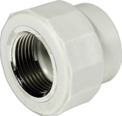 Prekės „Perėjimas polipropileno virinamas tiesus iš plastikinio Ø 25 mm Į vidinį metalinį sriegį Ø 3/4" HP Trend“ paveikslėlis