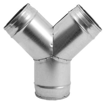 Prekės „Trišakis - kelnės ortakiams sujungti be tarpinių 100 x 100 x 100 mm 45 ° YV101010 Europlast“ paveikslėlis