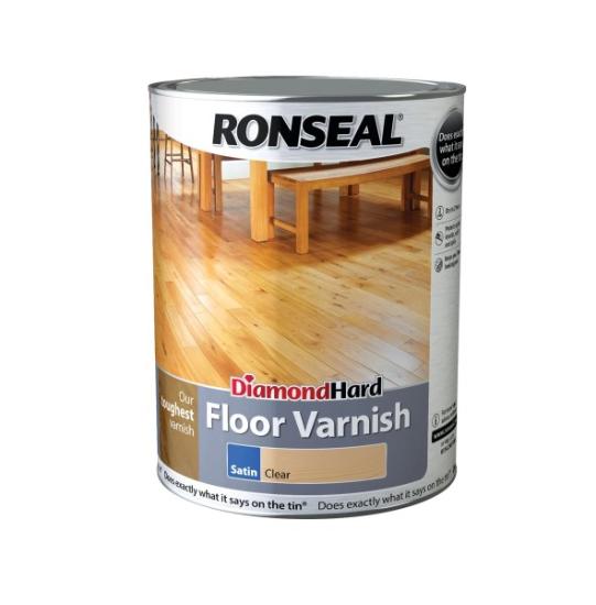 Prekės „Lakas grindims RONSEAL Diamond 5 l bespalvis pusiau matinis“ paveikslėlis