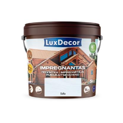 Prekės „Impregnantas medienai PRIMACOL LuxDecor 5 l baltas“ paveikslėlis