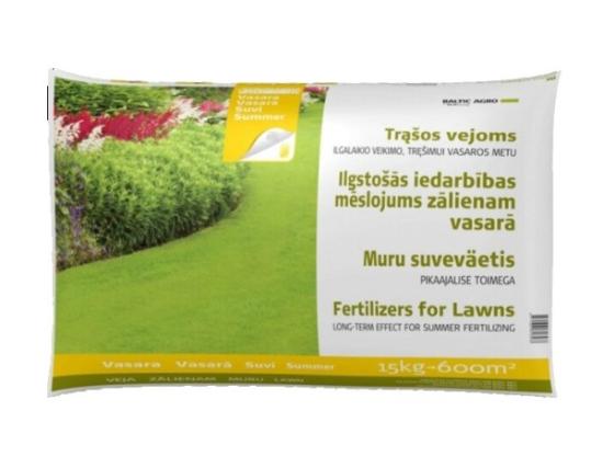 Prekės „BALTIC AGRO VEJŲ ILGO POVEIKIO VASAROS TRĄŠOS 15 KG“ paveikslėlis