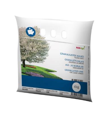 Prekės „Granuliuotos kalkės vejoms - sodui Baltic Agro, 4 kg“ paveikslėlis