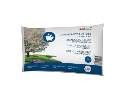 Prekės „Granuliuotos kalkės vejoms - sodui Baltic Agro, 15 kg“ paveikslėlis
