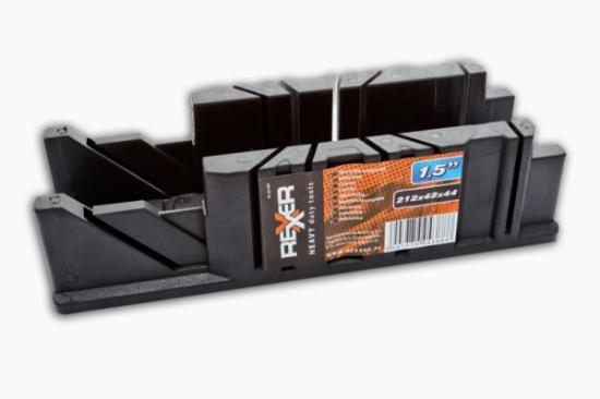 Prekės „Lovelis kampams pjauti plastmasinis 212 x 42 x 44 mm Rexxer“ paveikslėlis