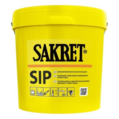 Prekės „Silikoninis dekoratyvinis tinkas SAKRET SIP/B K20 25kg/P“ paveikslėlis