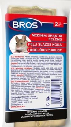 Prekės „Spąstai pelėms mediniai Bros 2 vnt“ paveikslėlis