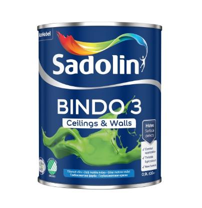 Prekės „Dažai Sadolin Bindo-3 BW 0,9L“ paveikslėlis