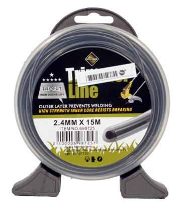 Prekės „Valas trimeriui apvalus 2,4mm x 15m Alulon  AKCIJA“ paveikslėlis
