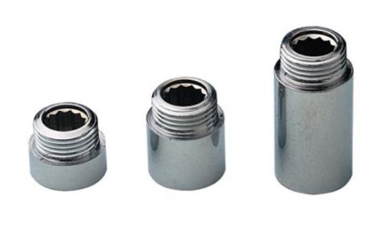Prekės „Prailginimas vandentiekio ir šilumos sistemoms montuoti chromuotas 1/2" - 10 mm“ paveikslėlis