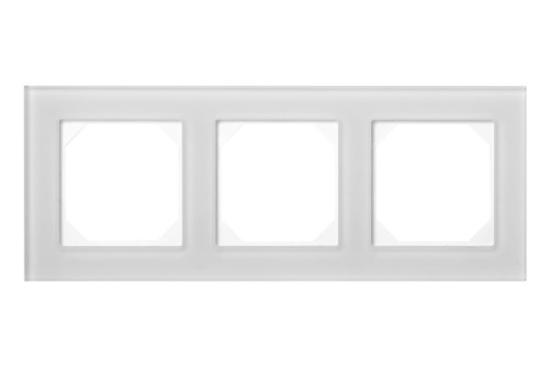 Prekės „Rėmelis 3 vietų 6 mm K14-245-03 Epsilon White glass baltas matinis stiklas Liregus“ paveikslėlis