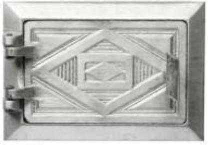 Prekės „Durelės krosniai aliuminės pelenams 120 x 70 / 165 x 115 mm“ paveikslėlis