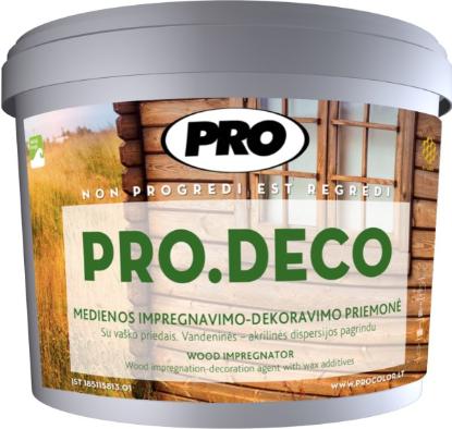 Prekės „Impregnantas medienai PRO DECO rudas 10 l“ paveikslėlis