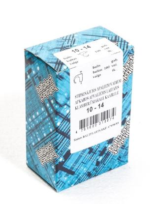 Prekės „Apkaba laidų tvirtinimui balta 10 x 14 mm 100 vnt Baltplasts“ paveikslėlis