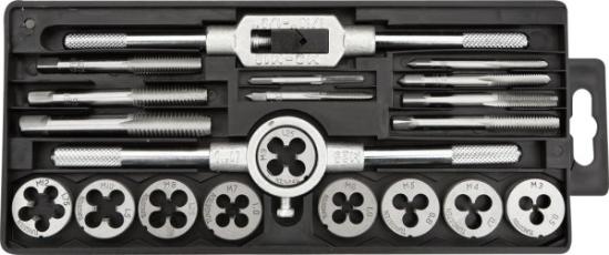 Prekės „Sriegimo įrankių rinkinys 20 dalių M3 - M12 mm Topex 14A425“ paveikslėlis
