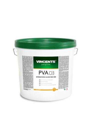 Prekės „Klijai PVA D3 medžiui atsparūs drėgmei 10 kg Vincents“ paveikslėlis