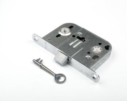 Prekės „Spyna durų įleidžiama 72/45 mm paprastam raktui Zn 2041 72/45 BB/WC“ paveikslėlis