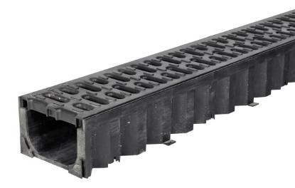 Prekės „Latakas ACO Hexaline plastikinis juodas 1,0 m 319210“ paveikslėlis