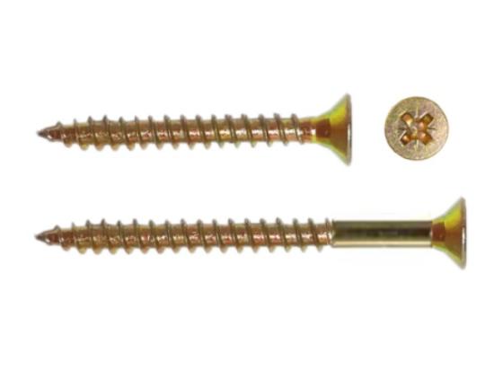 Prekės „Medsraigčiai geltoni 5x40 mm YL825-50“ paveikslėlis