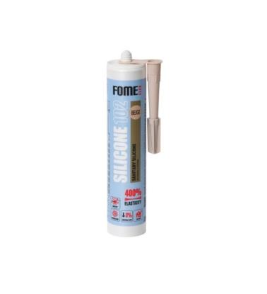 Prekės „Silikoninis hermetikas FOME FLEX SILICONE 102, 310 ml, smėlinis, sanitarinis“ paveikslėlis