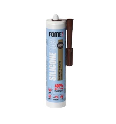 Prekės „Silikoninis hermetikas FOME FLEX SILICONE 102, 310 ml, rudas, sanitarinis“ paveikslėlis