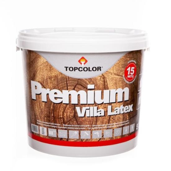 Prekės „Dažai medienai Villa Latex 3 l skandinaviška vyšnia TOPCOLOR“ paveikslėlis