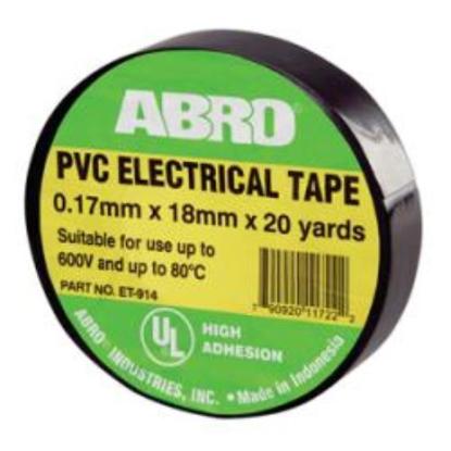Prekės „Juosta izoliacinė ABRO 600V 18 mm x 20 m“ paveikslėlis