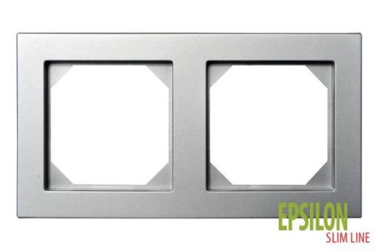 Prekės „Rėmelis 2 vietų K14-145-02 Epsilon metalic spalvos SlimLine Liregus“ paveikslėlis